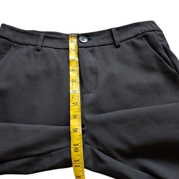 Esqualo Trouser Slanted Pocket Knit Black Button Closure Women's size Medium - Picture 5 of 15